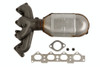 Cateran Exhaust Manifold with Integrated Catalytic Converter Natural Front 53076