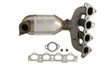 Cateran Exhaust Manifold with Integrated Catalytic Converter Natural Front 53076