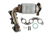 Cateran Exhaust Manifold with Integrated Catalytic Converter Front Left  33214
