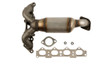 Catalytic Converter with Integrated Exhaust Manifold Cateran 33232