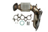 Cateran Exhaust Manifold with Integrated Catalytic Converter Right 33221