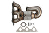 Cateran Exhaust Manifold with Integrated Catalytic Converter-LS 33122 Natural Rt