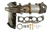 Catalytic Converter with Integrated Exhaust Manifold Cateran 33332