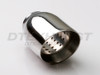 Stainless Steel Resonated Angle Exhaust Tip 2.25" Inlet 3" Outlet 4.3" Long