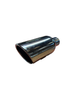Universal Rolled Angle Cut Chrome Exhaust Tip 2.5" Inlet 5" Outlet 12" long 