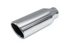 Stainless Steel Polished Tip Rolled Angle - 2.5" Inlet - 4" Outlet - 12" Long