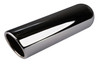 Chrome over Stainless Steel Exhaust Tip - 2.25" Inlet - 3.5" Outlet - 12" Long