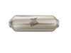 Xtreme Stainless Steel Louvered Performance Muffler - 2.5" In/Out - 5" Round