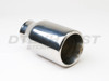 Stainless Steel Double Wall Straight Exhaust Tip 2.25" Inlet 3.5" Outlet 7.25"L