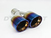 Blue Flame Dual 3.5? Double Wall Staggered Rolled Slant 2.25" In 7.25" Out