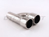 Stainless Steel Reversible Dual Round Rolled Edge 2.25" In 6.25" Out 9" Long