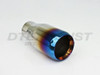 Stainless Steel 3.5" Double Wall Straight w/ Blue Flame 2.25" In 3.5" Out