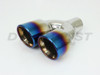 Stainless Steel Blue Flame Dual 3.5" Double Wall Staggered 2.25" In 7.25"  Out