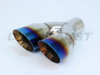 Blue Flame Dual 3" Double Wall Angle Passenger Side 2.25" In 6.25" Out