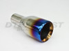 Blue Flame 3.5" Double Wall Straight Exhaust Tip 2.25" In 3.5" Out 7.75" Long