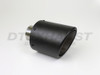 Carbon Fiber 4.5" Double Layer Rolled Edge Tip 2.25" In 4.5" Out 7" Long
