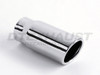 Stainless Steel 2.5" Rolled Angle Cut Exhaust Tip 2.25" In 2.5" Out 6.5" Long