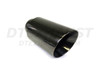 Black Chrome Look 4" Slanted Double Wall Exhaust Tip 2.5" In 4" Out 8" Long