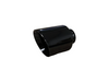 Stainless Steel Double Wall Glossy Black Powder Coat Tip 3" Inlet 5" Outlet