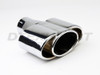 Stainless Steel Triple Oval Round Tip 2.5" In 7.75"x3.25" Out 8" Long