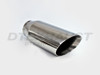 Stainless Steel 3.5" Angle Double Wall Exhaust Tip 2.5" In 3.5" Out 9" Long