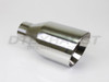 Stainless Steel 4.5" Double Wall Slant Exhaust Tip 2.5" In 4.5" Out 9" Long