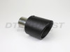 Carbon Fiber 4" Double Layer Rolled Edge Tip 2.5" In 4" Out 6.7" Long
