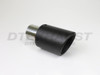 Carbon Fiber 3.5" Double Layer Rolled Edge Tip 2.5" In 3.5" Out 6.7" Long