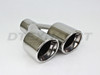 Stainless Steel Dual 3.5" Double Wall Rolled Slant Driver 2.5" In 7.25" Out