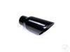 Black Chrome 3.5" Angle Double Wall Exhaust Tip 2.5" In 3.5" Out 8" Long