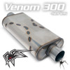 Black Widow Exhaust Muffler Venom 300 3" Center/Center - BW004-C
