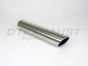 Stainless Steel 3.5" Rolled Angle Cut Exhaust Tip 2.5" In 3.5" Out 18" Long