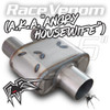 Black Widow Exhaust Muffler Angry Housewife 3" Single - 2.5" Dual