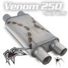 Black Widow Exhaust Muffler Venom 250 2.5" Dual/Dual