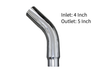 4" Inlet Diesel Exhaust Chrome Turndown Elbow Tip 23" Long - Various Outlets