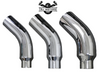 5" Inlet Diesel Exhaust Chrome Turndown Elbow Tip 23" Long - Various Outlets
