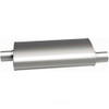 MagnaFlow 4" x 9" Oval 3 Chamber Muffler 13256 - 2.5" Offset/Center  - 18" Body