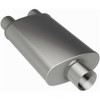 MagnaFlow 4" x 9" Oval 3 Chamber Muffler 13288 - 3-2.5" Center/Dual  - 14" Body