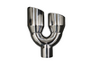 4" Inlet Dual 6" Outlet -Staggered Diesel Exhaust Tip - Polished Stainless Steel