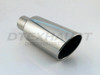 Stainless Steel Diesel Tip Rolled Slant - 4" Inlet - 7" Outlet - 18" Long