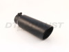 Glossy Black Powder Coat Bolt-on Diesel Tip 4" Inlet 5" Outlet 15" Long