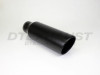 Black Powder Coat Rolled Angle Cut Diesel Tip 4" Inlet 6" Outlet 18" Long
