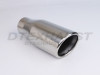 Stainless Steel Resonated Tip Rolled Angle 2.25" Inlet 3.5" Outlet 8.5" Long