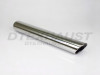 Stainless Steel Exhaust Tip Rolled Angle Cut 2.25" Inlet 3" Outlet 22" Long