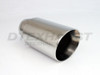 Stainless Steel Exhaust Tip Double Wall - 2.25" Inlet - 3.50" Outlet - 8" Long