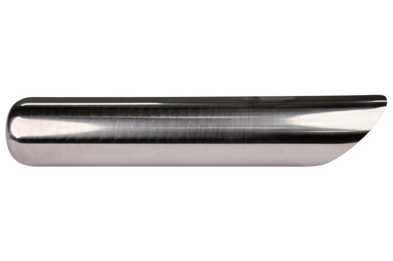 Stainless Steel Angle Cut Exhaust Tip - 2.25" Inlet - 3.5" Outlet - 18" Long