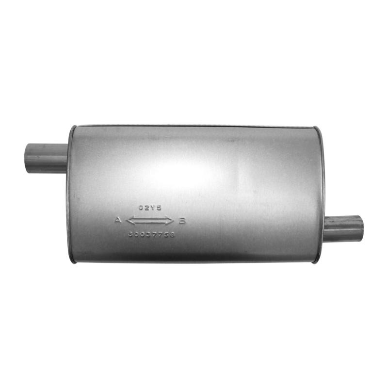 AP Enforcer II Muffler 3775 - 2.25"-2" Offset/Offset - 19" Body