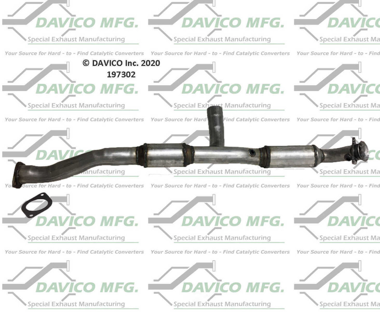 Catalytic Converter-Exact-Fit Davico 197302
