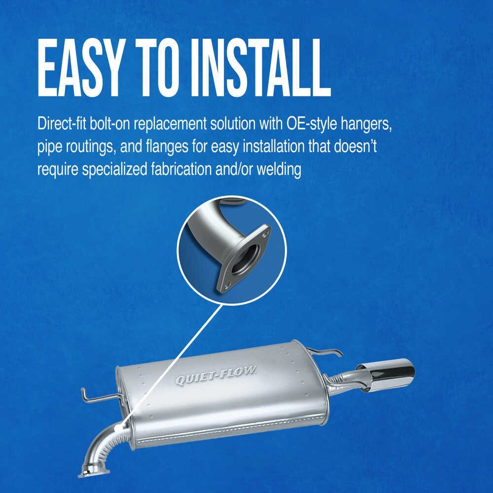 Exhaust Muffler Assembly-Quiet-Flow Walker 50065 fits 07-11 Jeep Wrangler