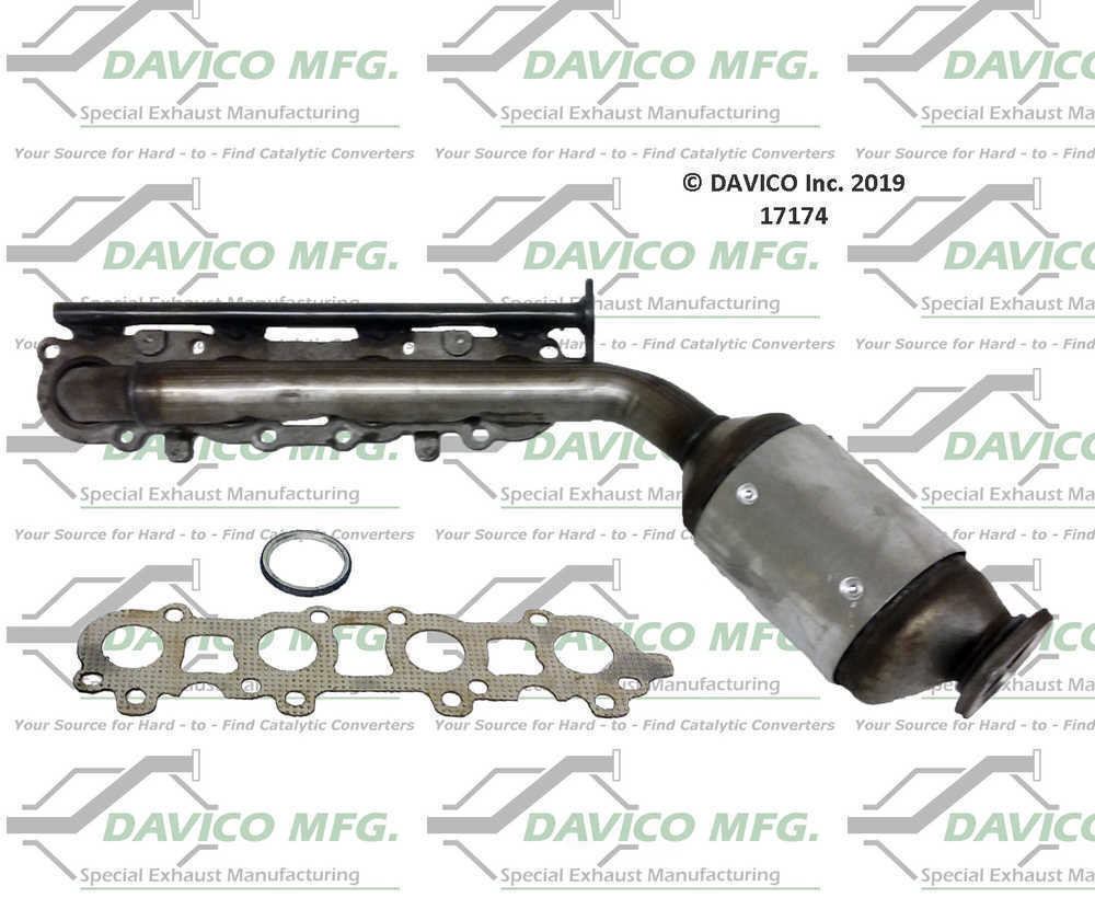 Catalytic Converter-Exact-Fit Davico 17174